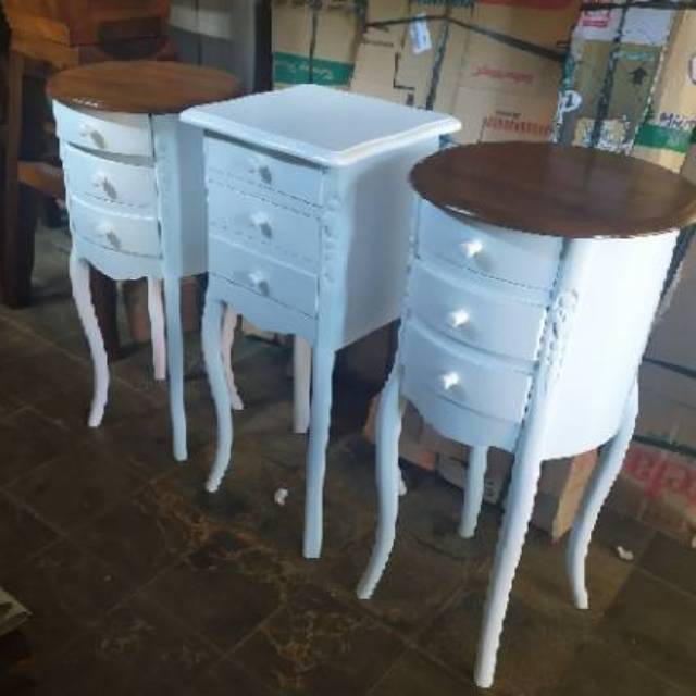 Nakas kotak kayu Jati 3 Laci