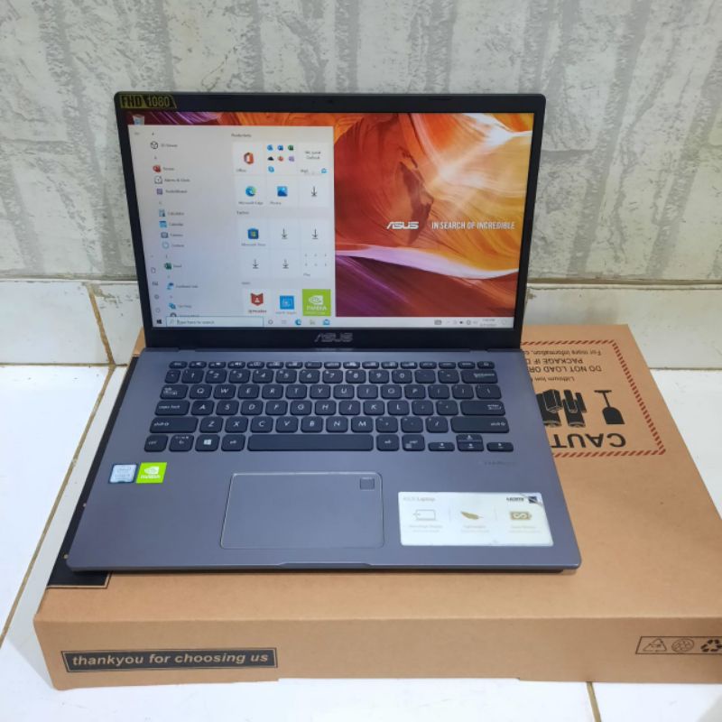 Laptop Asus Vivobook A409FJ Cor i5-8250U Ram 4Gb/Ram 8/SSD 256Gb Nvdia MX230 2GB FHD IPS 1920X1080 Editing desain, mulus