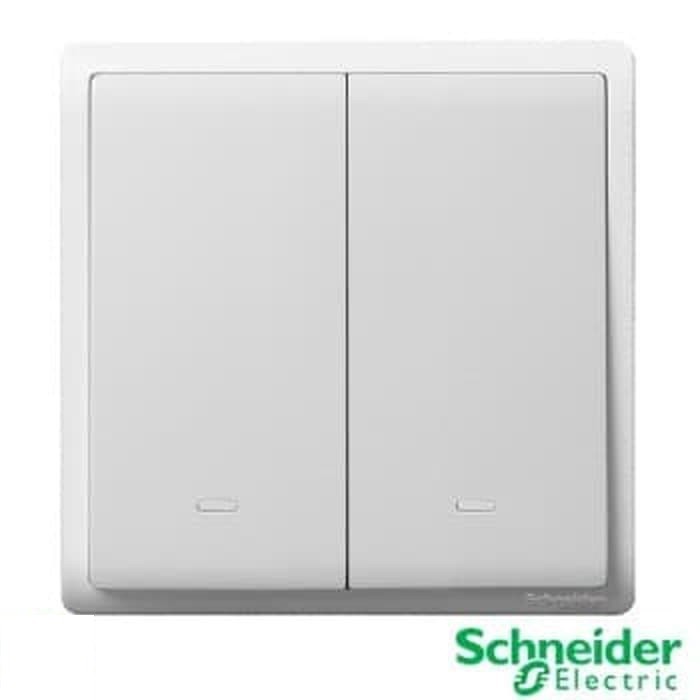 SCHNEIDER SAKLAR DOUBLE PIENO E8231L2F_WE_G3 - SAKELAR SERI PIENO