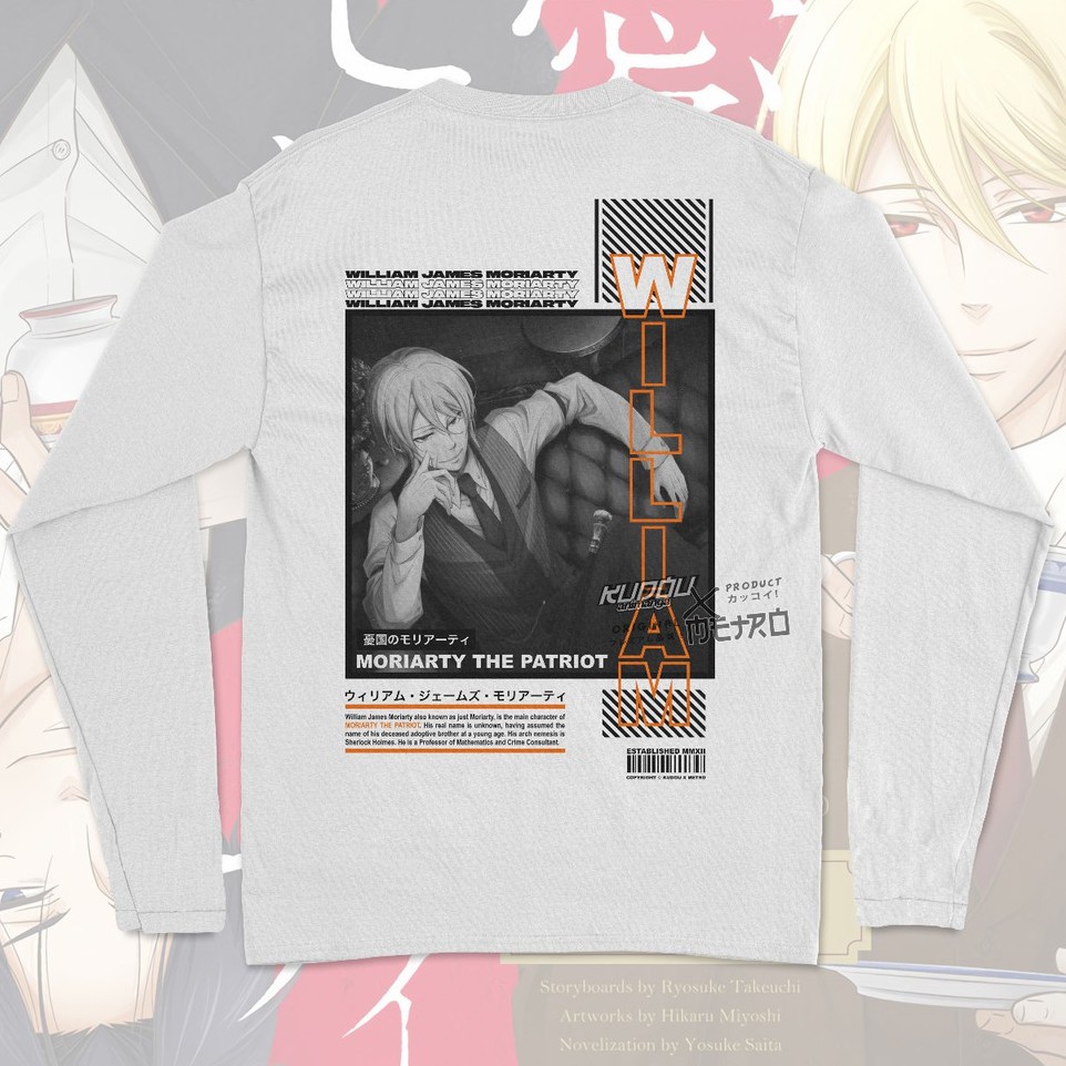 Longsleeve William James Moriarty Anime Manga Moriarty the Patriot Premium