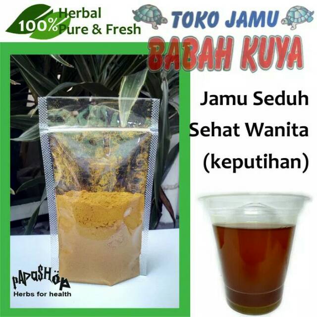 

Sehat Wanita (keputihan) Toko Jamu Babah Kuya Racikan Seduh Serbuk Herbal Alami