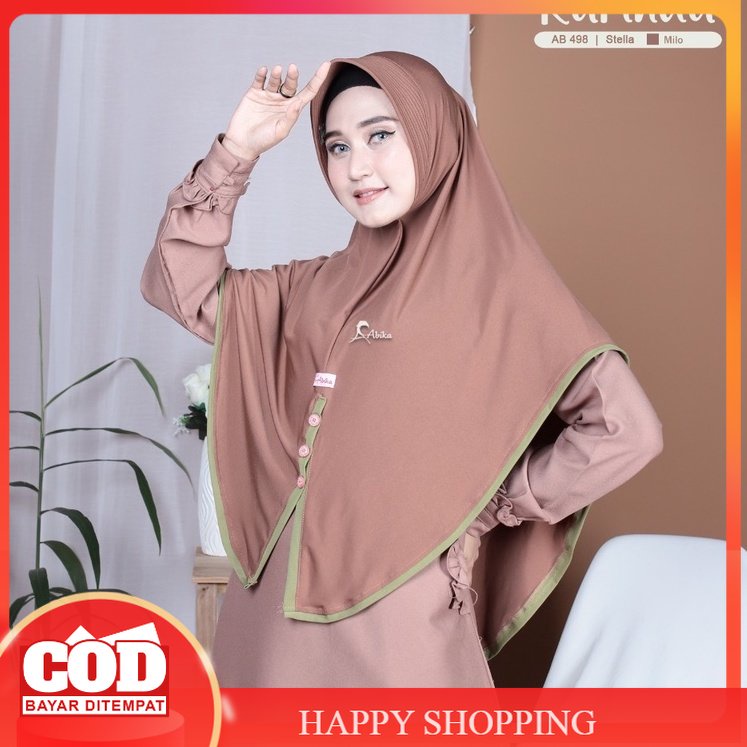 Bergo Karinda by Abika Hijab Jilbab Instant Jumbo Syari Kerudung Instan Terbaru Krudung  Dewasa Wani