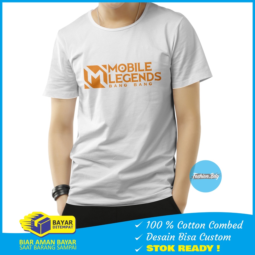 Kaos Pendek Pria Mobile Legend Bang Bang Distro Bahan Combed 30S