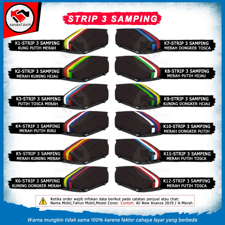 Cover Mobil Avanza Calya Sigra Ertiga Mobilio HRV / Sarung Mobil Xenia Yaris Juke Katana Kia Picanto Kia Rio Kia Picanto Outlander Sienta Espass Carry Futura Selimut Tutup Penutup Mantel Mobil