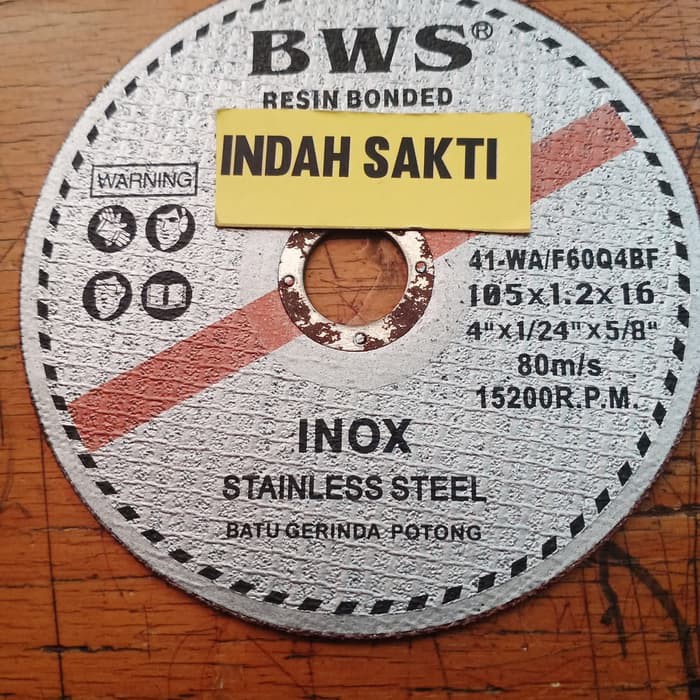 Batu Mata Gerinda Potong Resin Bonded 4" BWS