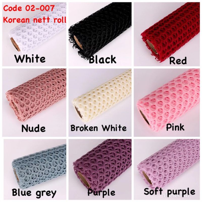 

Kertas bunga korean / kertas jaring / nett roll