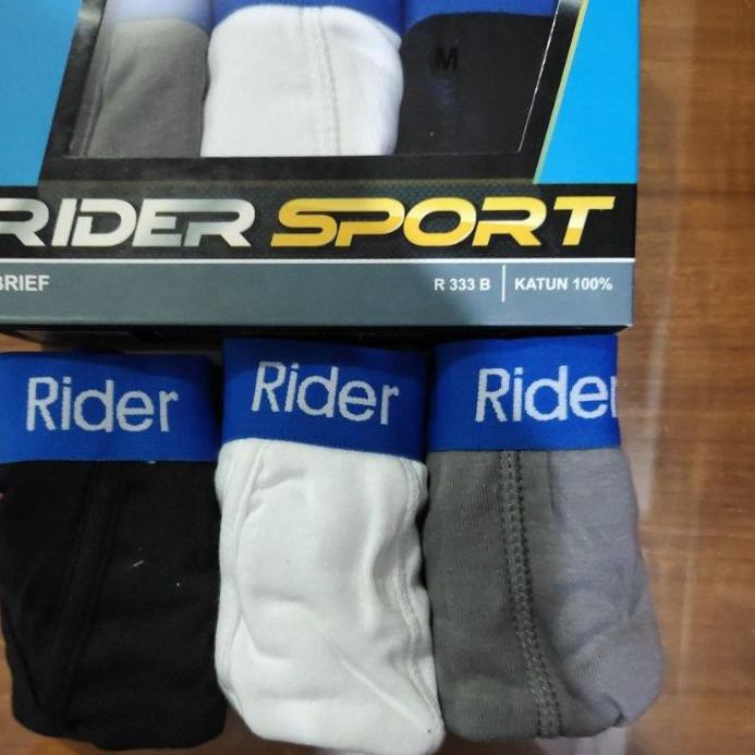 Banyak Peminat ✰ CELANA DALAM PRIA RIDER SPORT 333 / CD RIDER SPORT / KANCUT RIDER SPORT 3PCS