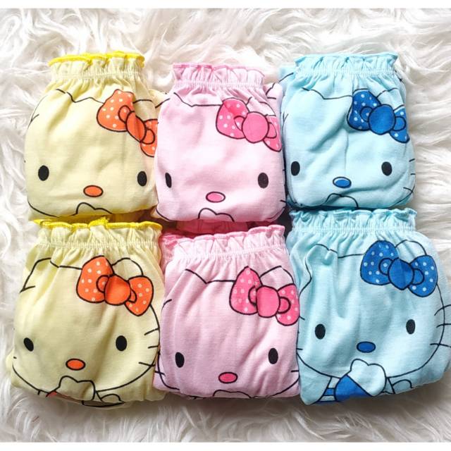 Celana Dalam Anak Perempuan 3pcs Motif Random Hello Kitty LOL Kuda Poni