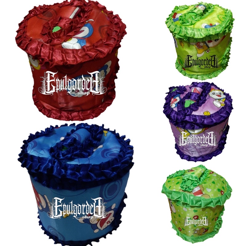 Sarung mejikom doraemon, cover mejikom. reskuker saten