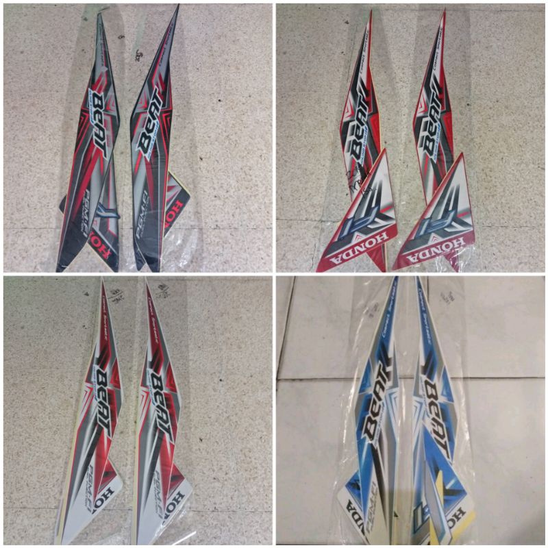 striping sticker honda Beat Fi 2015 idling stop