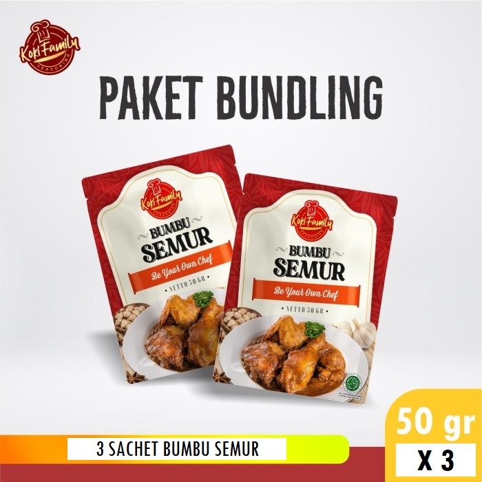 

Paket Bundling Koki Family Bumbu Instan Semur 50Gr -3 Pcs