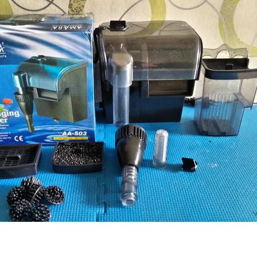 PROMO BESAR KODE-764 Amara AA-503 Hang On Filter FIlter Gantung Aquarium Filter Samping Aquarium Ama