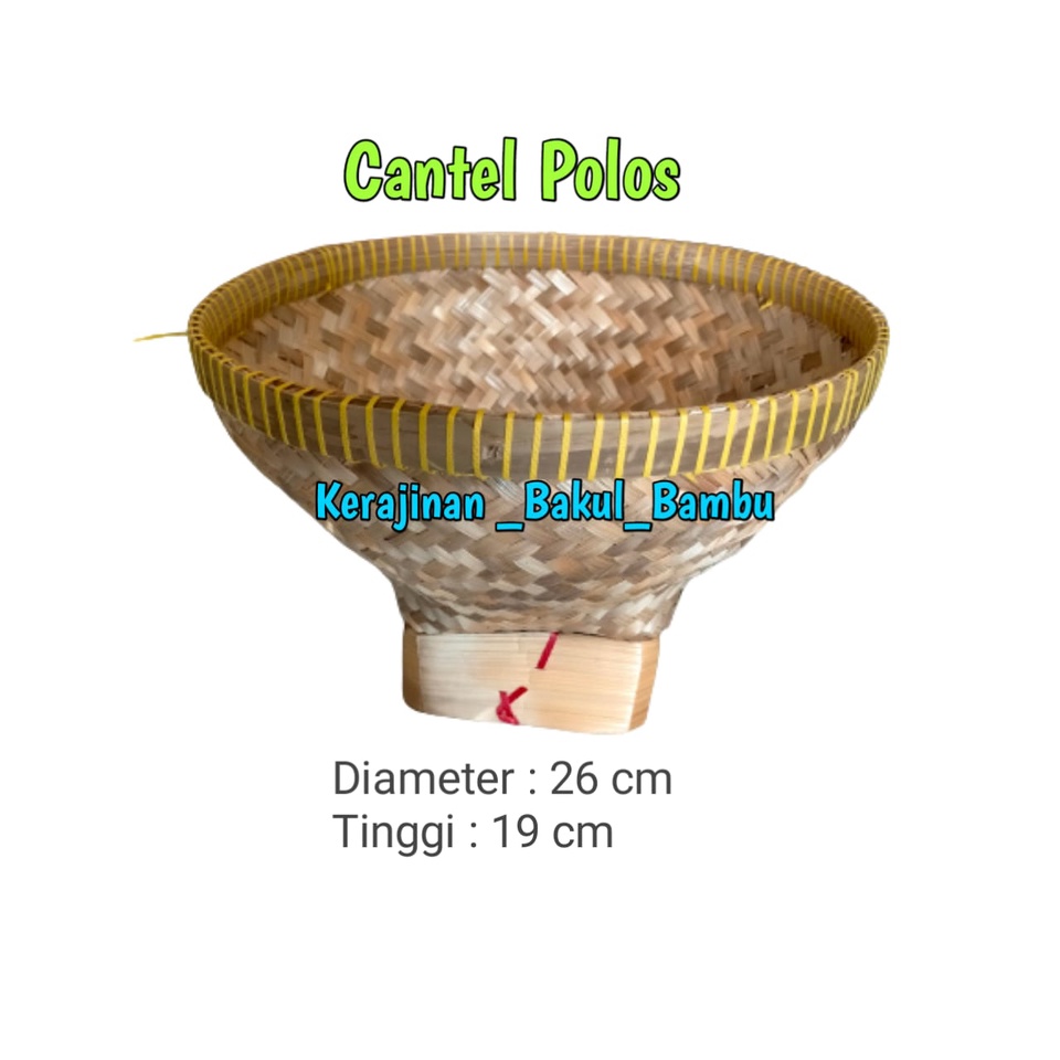 Bakul Nasi CANTEL POLOS Bakul Bambu Murah BOBOKO kerajinan tangan bambu tradisional bakul termurah