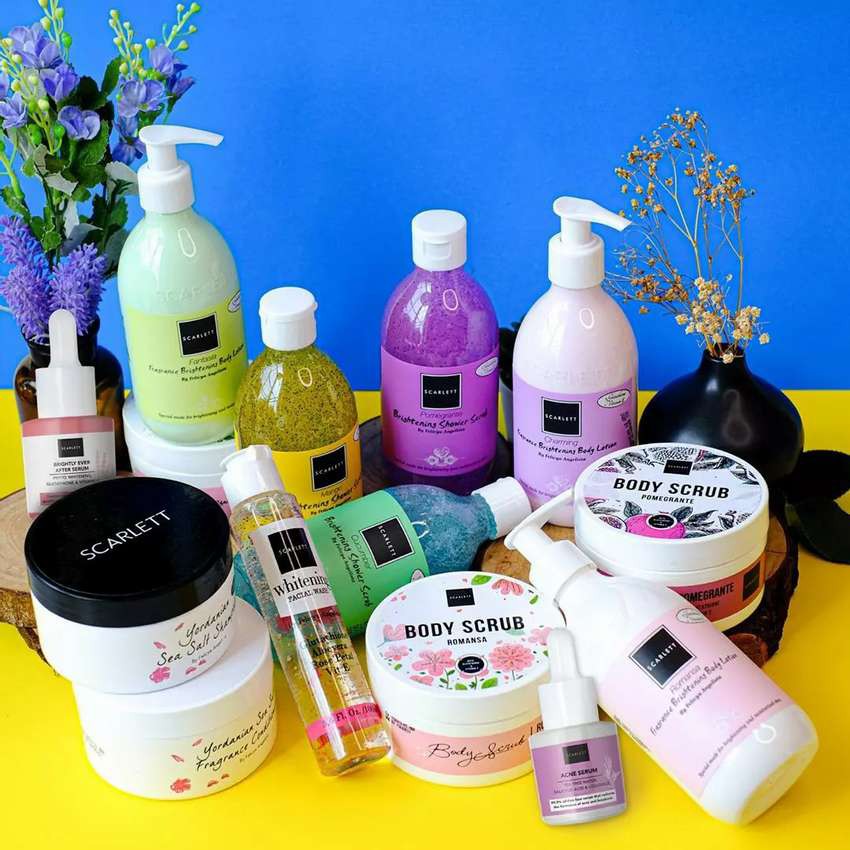 [BPOM] Scarlett Whitening Body Lotion, Shower Scrub, Body Scrub, Serum, Facial Wash
