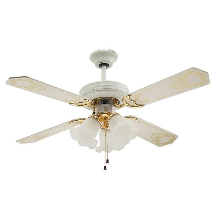Maspion Uchida Ceiling Fan MCF 42-203 WH/AB Putih dan Coklat