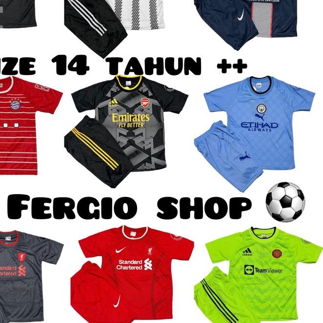 ◌ Baju bola anak 14 thn/ baju bola anak remaja/ jersey bola anak tanggung/ setelan baju bola anak/ k