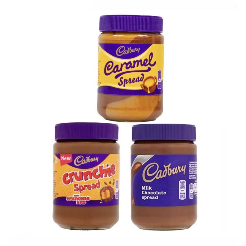 Jual Cadbury Spread 400 GRAM CHOCOLATE/ CARAMEL CHOC/ CRUNCHIE CHOC ...