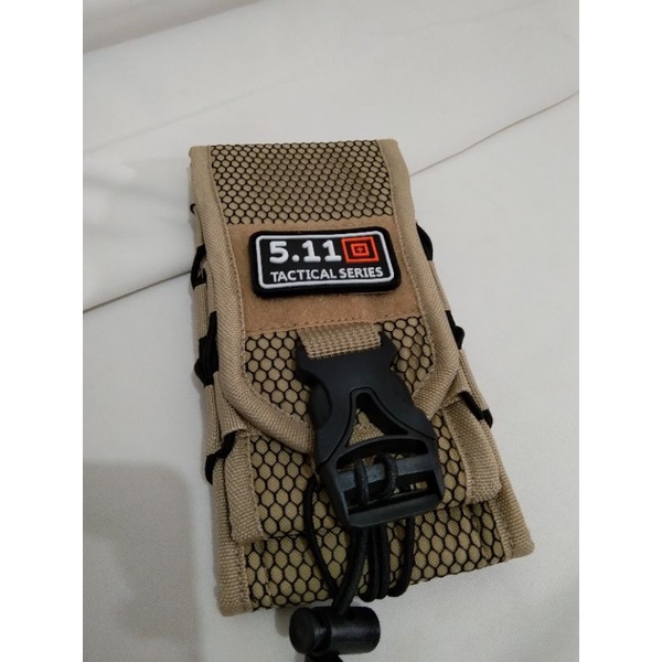 Sarung Hp Tactical  6,5 Inch Dual Slot Kanvas  Sarung Hp Pinggang Tempat Hp Pinggang  Free Patch 511 Bisa COD