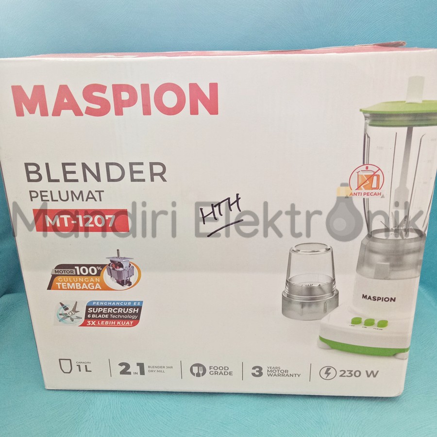 Blender Maspion MT-1207 2in1 Blender Plastik