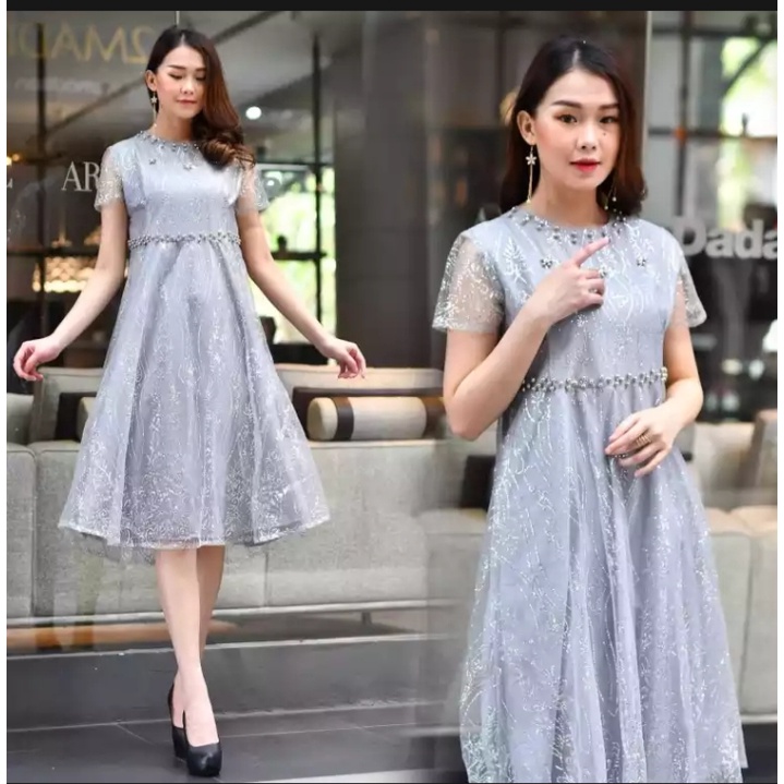 dress natali - dress tille payet model terbaru - /Dress Kristen/Baju Natal Kekinian/Dress Cantik/Dress Pesta / Dress Wanita Kekinian 2022 / Dress Korea / Dress Gereja / Dress Non Muslim / Gaun Pesta Dewasa / Baju Natal Imlek Murah