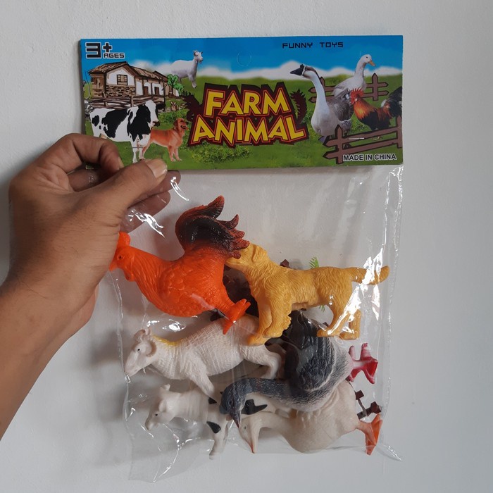 Flash Sale Mainan Set Hewan Ternak Besar - Binatang Unggas Farm Animal Anak Jumbo Terlaris