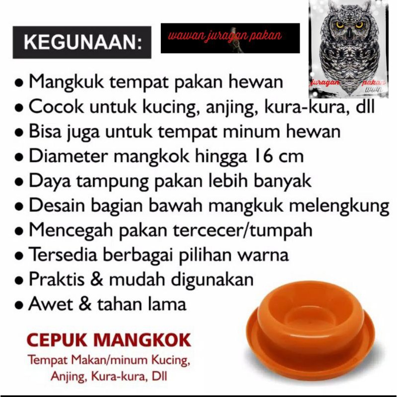 tempat pakan kucing, wadah pakan kucing anti semut