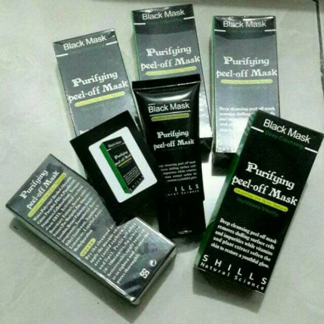 BLACK MASK PURIFYING PEEL OFF MASK SHILLS - MASKER HITAM