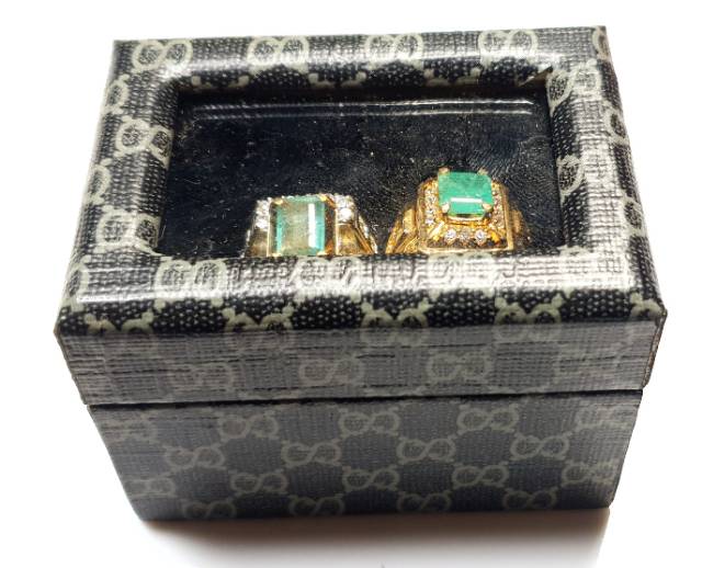 NEW Kotak Cincin  box kaca  perhiasan cincin pernikahan tunangan lamaran seserahan