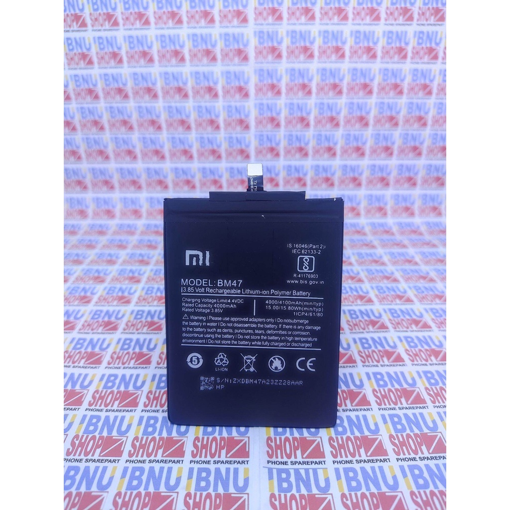 Batre battery baterai Original Xiaomi BM47 /  Redmi 3 / Redmi 4X Mi pro