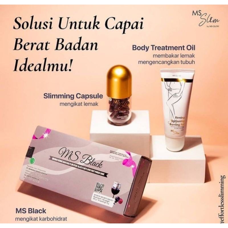 

PAKET PELAKOR MS GLOW MS SLIM KAPSULE MS BLACK BODY TREATMENT OIL