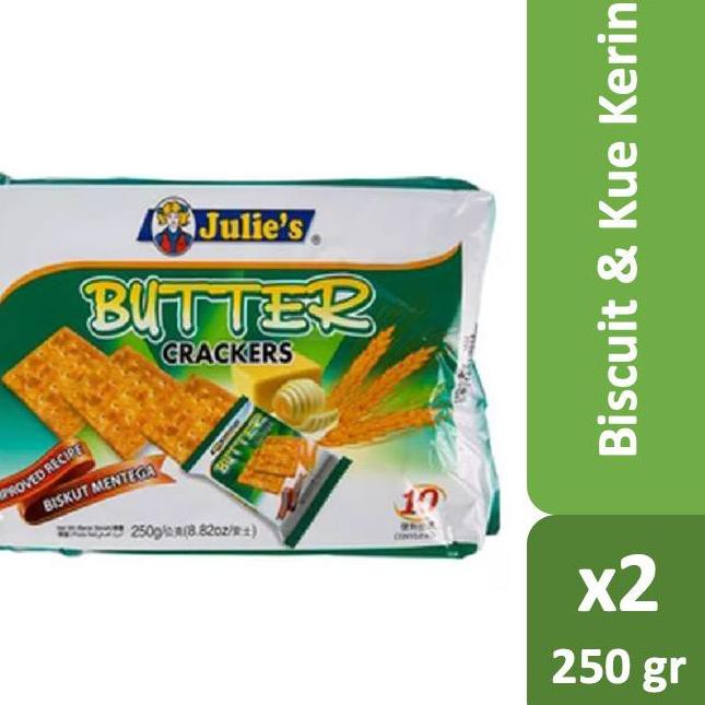 

[KODE BARANG 448] Julies Butter Crackers 250 gr x 2 pcs TERLARIS!!!