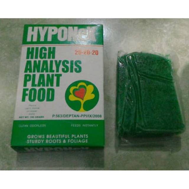 Hyponex 20-20-20 (High Analysis Plant Food).
netto 100gram
