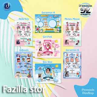 kado Jumbo cetak BIODATA KELAHIRAN BAYI Ukuran 17R | Free Design