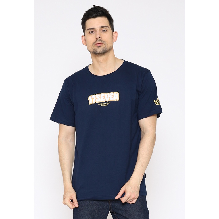 17Seven Original Kaos Lengan Pendek Tshirt sablon pria 0386-CLOUD