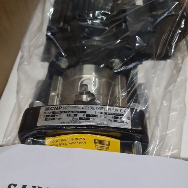 Pompa cnp cdlf 2-18 booster Pump ro 3Hp 1phase