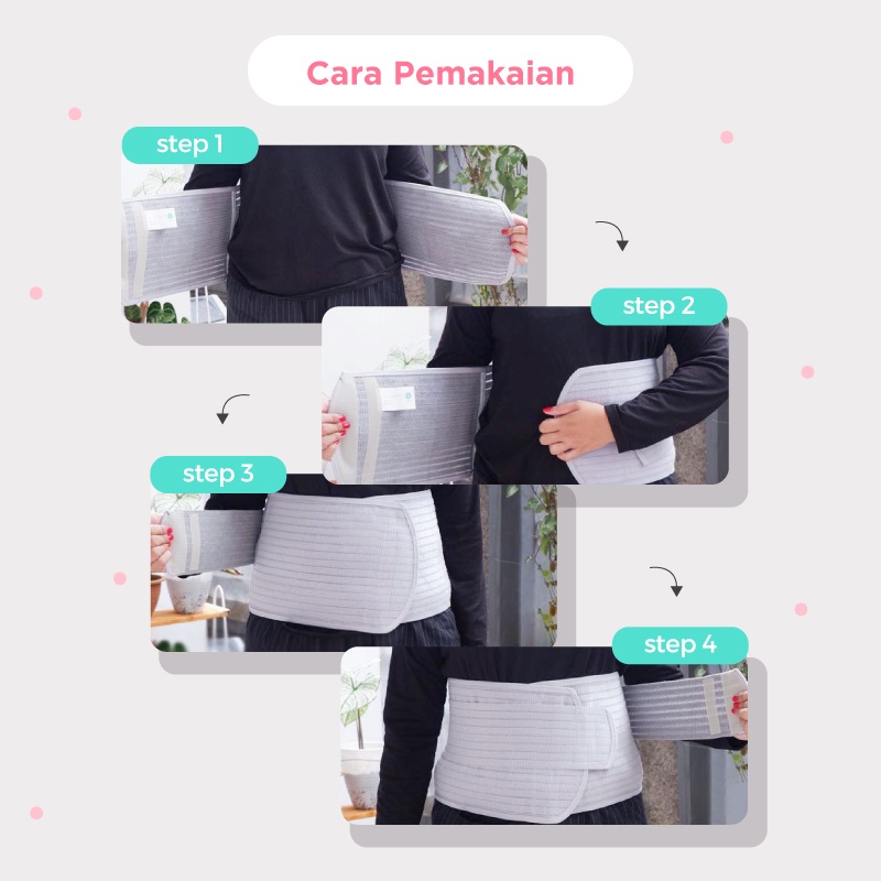 MOOIMOM Bamboo Postpartum Belly Band - Korset Melahirkan Normal &amp; Caesar