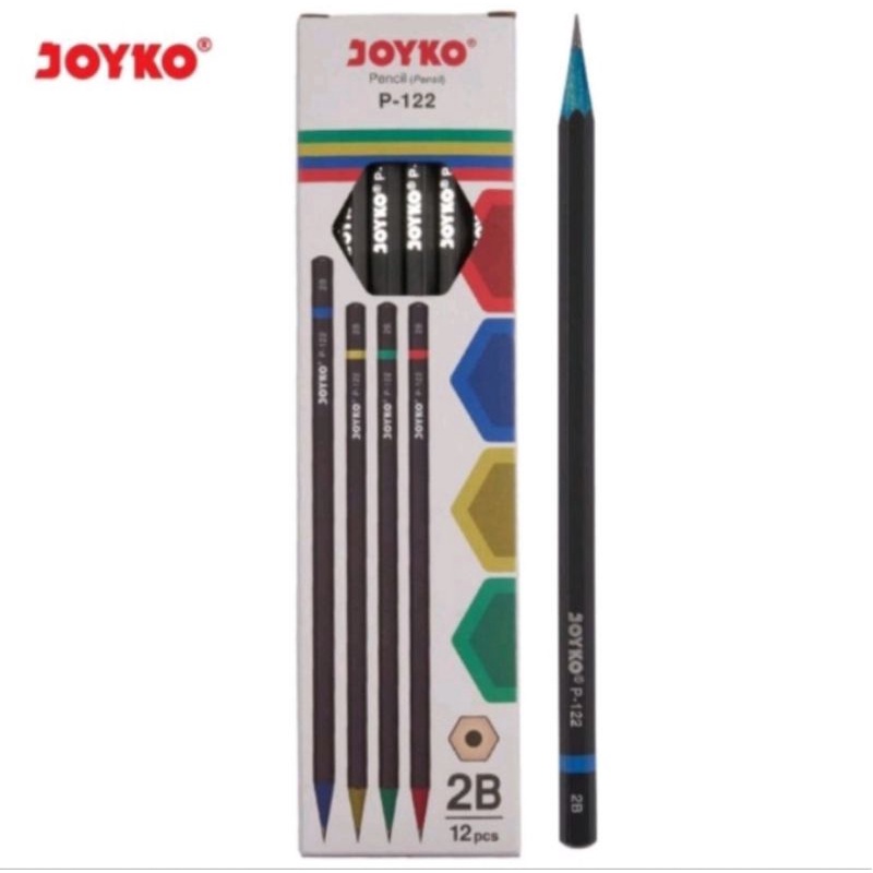 

Pensil / Pencil 2B Joyko P-122 Ecer (3pcs)