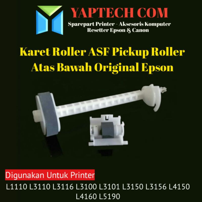 Set Pickup Roller L3110 L1110 Karet Roller Epson Karet Penarik Kertas Epson L3110 L1110 L3150 L5190
