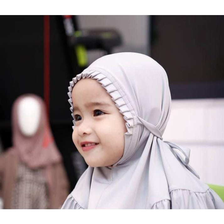 Jilbab Anak KCB Lipit Allsize 0-3 Tahun Hijab Anak Lucu Kerudung Anak Terbaru