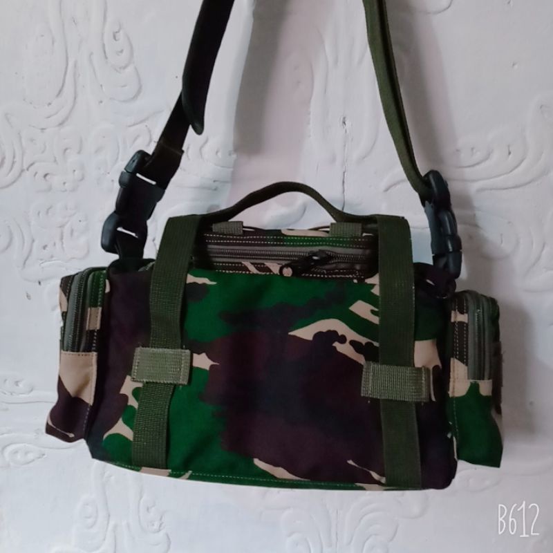 RPM TAS SELEMPANG HIJAU ARMY KOREA - TAS SAMPING ARMY - TAS TACTICAL HIJAU ARMY