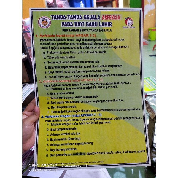 

(33) POSTER TANDA GEJALA ASFIKSIA PD BAYI BR LAHIR