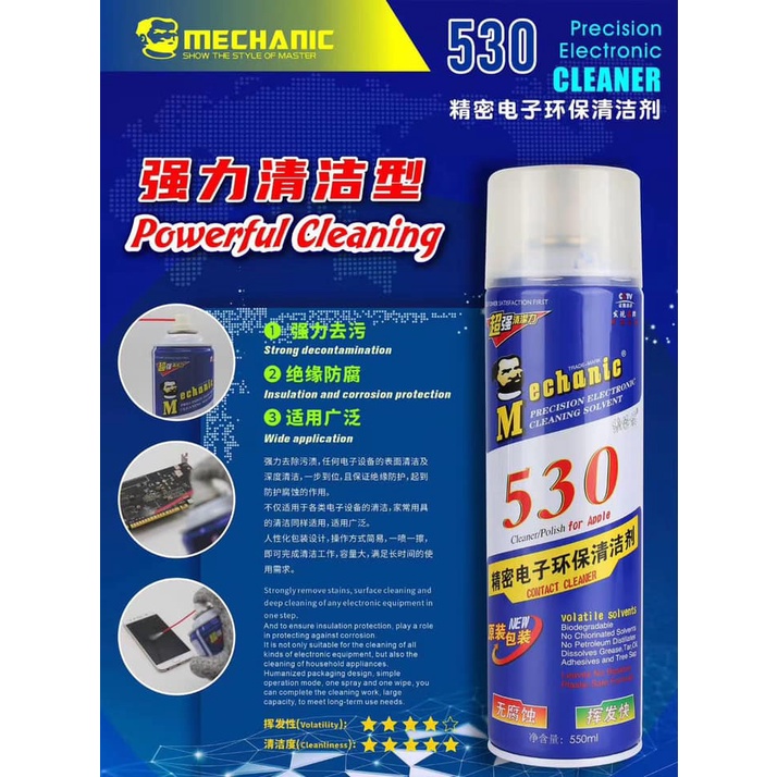 CAIRAN CONTACT CLEANER MECHANIC 530 BLUE 550ML ORIGINAL