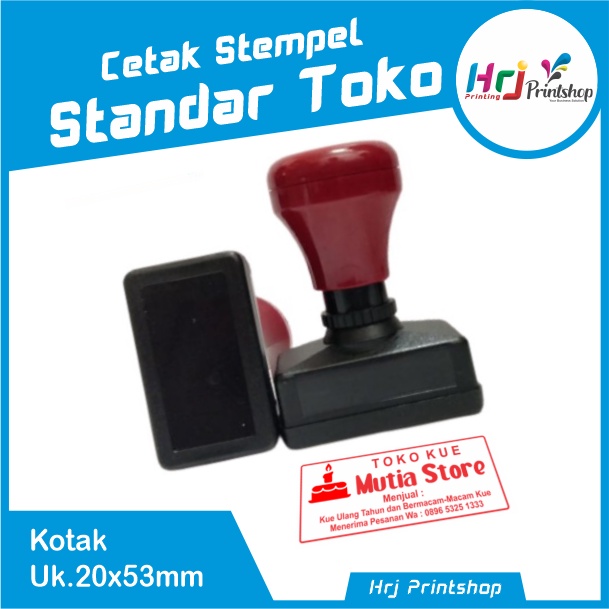 

Cetak Stempel Otomatis Flash 1 Warna Ukuran Standar Stempel Toko