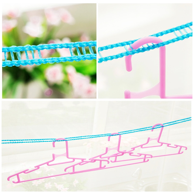 Tali Lanyard Rak Pakaian Portabel Anti Slip Tahan Angin Ukuran 3 / 5M Untuk Travel