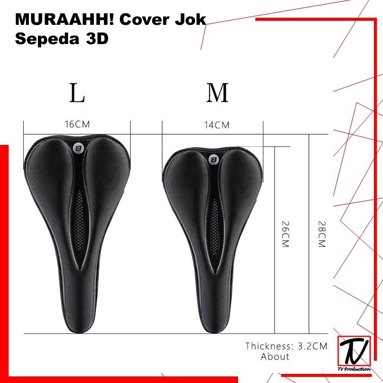 MURAAHH! Cover Jok Sepeda 3D