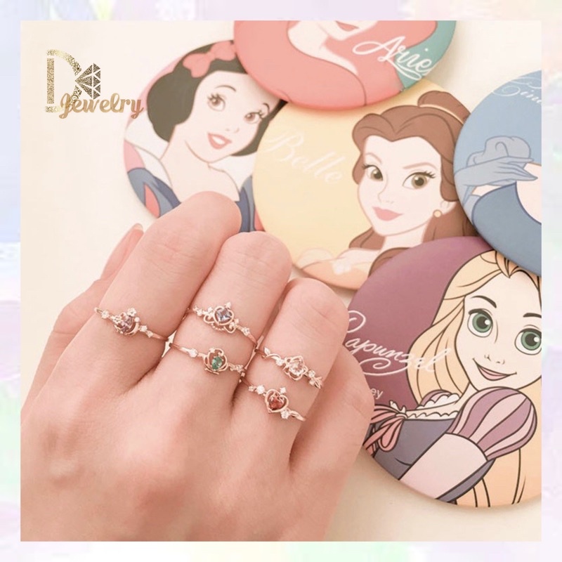 Cincin Cewek Adjustable Disney Princess Ring Japanese Style DJ-CP01