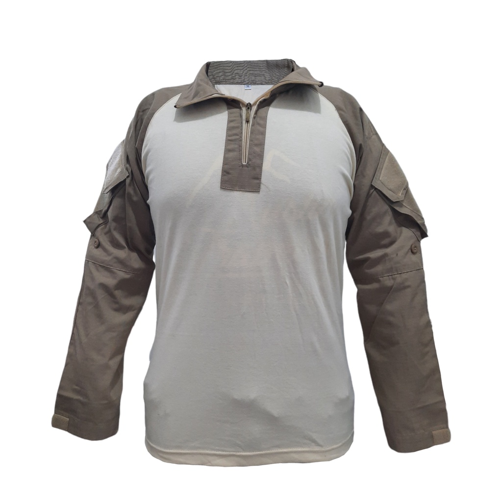 combat shirt tan variasi honeywhite ripstop cotton&amp;cardet 24s