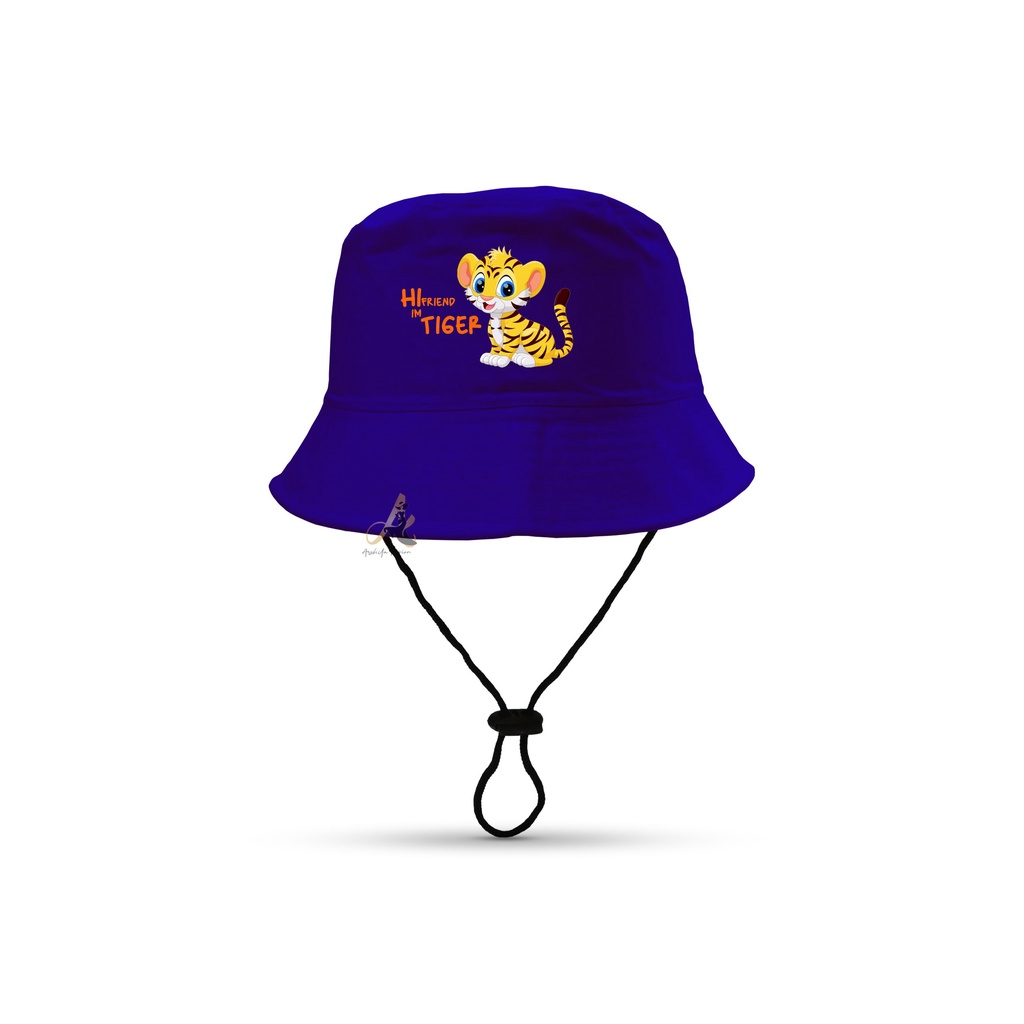 Topi Bucket Anak Sablon Gambar Tiger/Bucket Anak Tiger laki laki perempuan