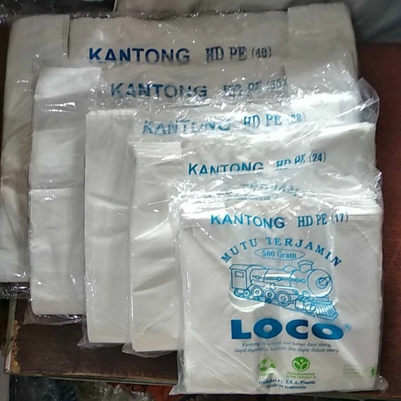 Jual Kantong Plastik Merek Loco Warna Putih Susu Ukuran Shopee Indonesia