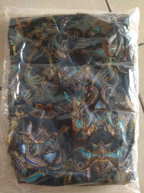 Terlaris Kemeja Batik Slim Fit Kedaton E-1527 (sanvanina) | Baju Batik Cowok